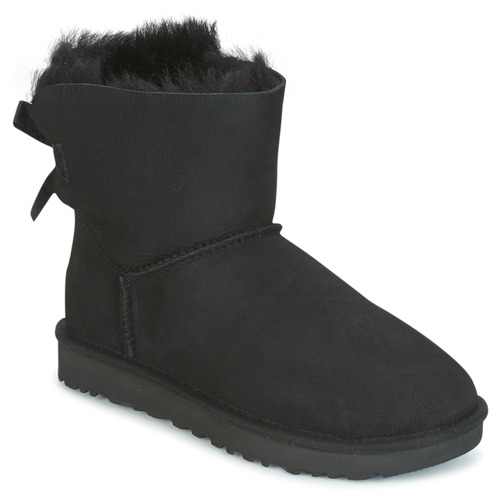 Buty Damskie Buty za kostkę UGG MINI BAILEY BOW II Czarny