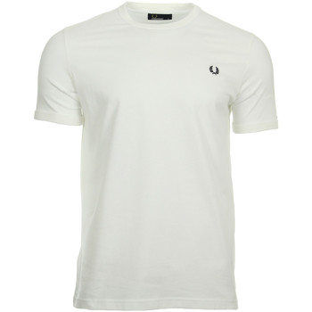 tekstylia Męskie T-shirty z krótkim rękawem Fred Perry Ringer Biały