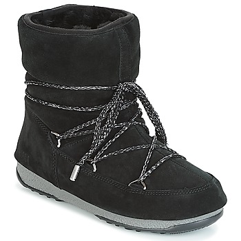 Buty Damskie Śniegowce Moon Boot LOW SUEDE WP Czarny