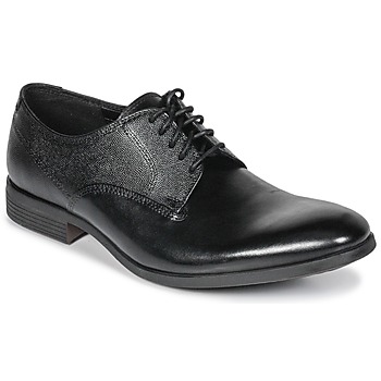 Buty Męskie Derby Clarks GILMORE Czarny / Leather