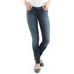 tekstylia Damskie Jeansy skinny Wrangler Jeansy  Jaclyn  Dark Lake W26DU468Y Niebieski