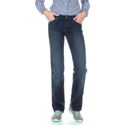 tekstylia Damskie Jeansy straight leg Wrangler Jeansy  Sara W212QC818 Niebieski