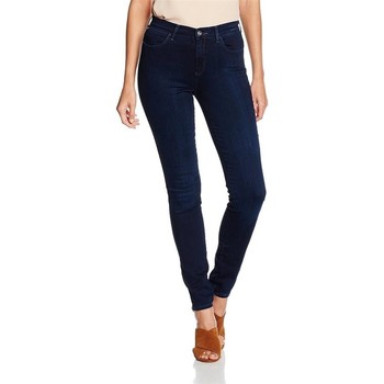 tekstylia Damskie Jeansy skinny Wrangler Jeansy  High Skinny W27HBV78Z Niebieski