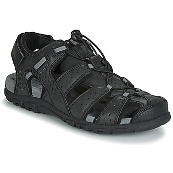 Sapatos Homem Sandálias desportivas Geox UOMO SANDAL STRADA Preto