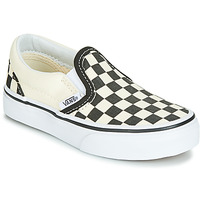 Sapatos Criança Slip on Vans CLASSIC SLIP-ON Preto / Branco