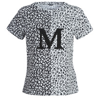 Textil Mulher T-Shirt mangas curtas Marciano RUNNING WILD Preto / Branco