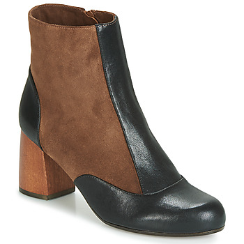 Sapatos Mulher Botins Chie Mihara MICHELE Preto / Castanho