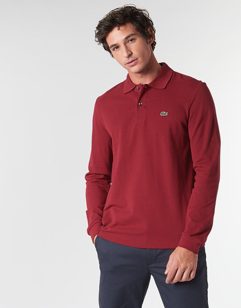 Textil Homem Polos mangas compridas Lacoste L1312 Bordô