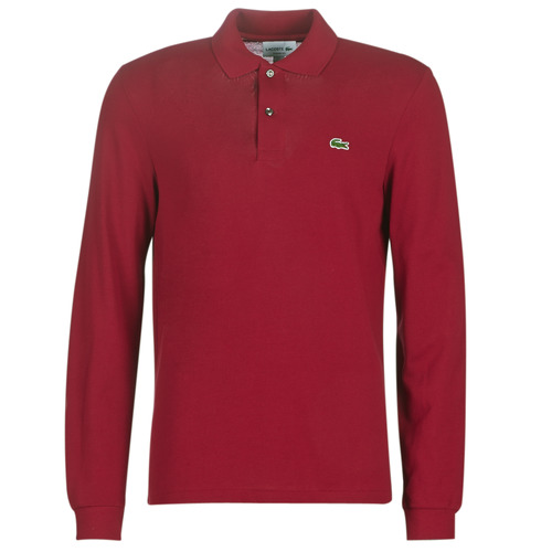 Textil Homem Polos mangas compridas Lacoste L1312 Bordô