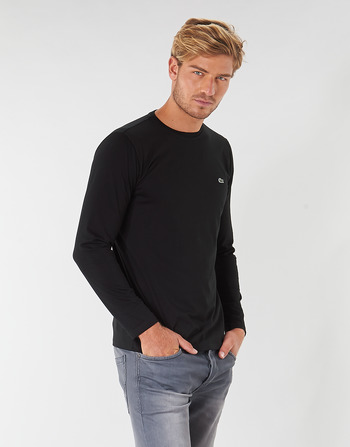 Textil Homem T-shirt mangas compridas Lacoste TH6712 Preto