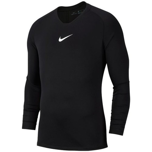 Textil Homem T-Shirt mangas curtas Nike Dry Park First Layer Branco, Preto