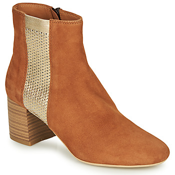 Sapatos Mulher Botas baixas André BINDY Camel