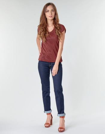 Textil Mulher Calças Jeans Lee MARION STRAIGHT Azul