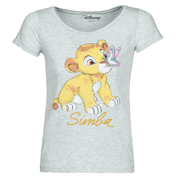 Textil Mulher T-Shirt mangas curtas Yurban THE LION KING Cinza