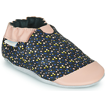 Sapatos Rapariga Chinelos Robeez RAINY LOVE Preto / Rosa