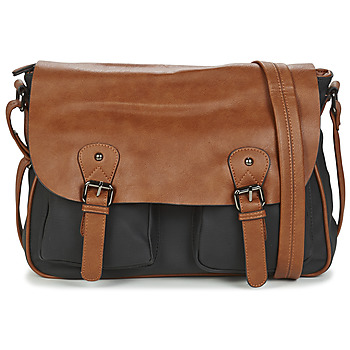 Malas Homem Bolsa de ombro Casual Attitude JATISE Preto / Camel