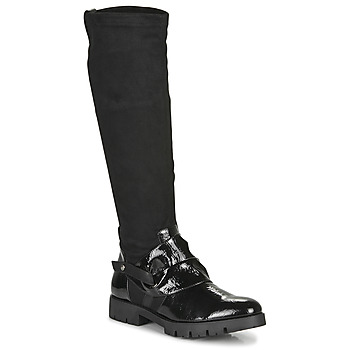 Sapatos Mulher Botas Regard CANET V1 VERNIS NOIR Preto