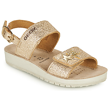 Sapatos Rapariga Sandálias Geox SANDAL COSTAREI GI Ouro