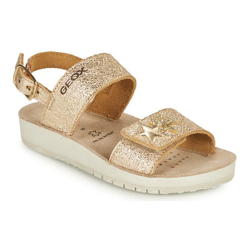 Sapatos Rapariga Sandálias Geox SANDAL COSTAREI GI Ouro