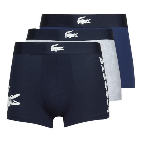 Roupa de interior Homem Boxer Lacoste BACCKO Marinho / Branco / Cinza