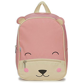 Malas Criança Mochila Citrouille et Compagnie BEAR PINK Rosa / Bege