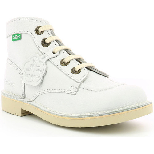 Sapatos Criança Botas baixas Kickers Kick Col Branco