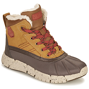 Sapatos Rapaz Botas baixas Geox FLEXYPER ABX Castanho