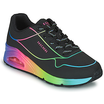 Sapatos Mulher Sapatilhas Skechers UNO Preto / Multicolor