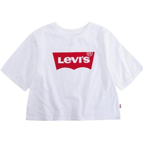 Textil Rapariga T-Shirt mangas curtas Levi's  Branco