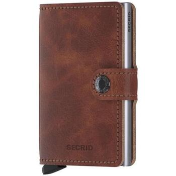 Malas Homem Carteira Secrid Carteira Miniwallet Vintage - Brown Castanho