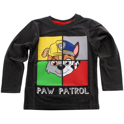 Textil Rapaz T-shirt mangas compridas Dessins Animés PAW 52 02 1008 Cinza