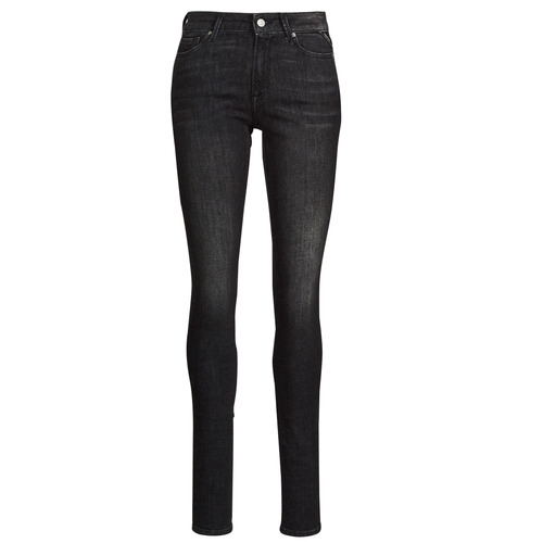 Textil Mulher Gangas Skinny Replay WHW689 Preto