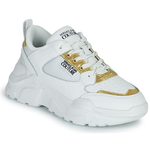 Sapatos Mulher Sapatilhas Versace Jeans Couture 72VA3SC2 Branco / Ouro