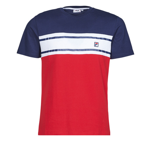 Textil Homem T-Shirt mangas curtas Fila BOISE Marinho / Vermelho