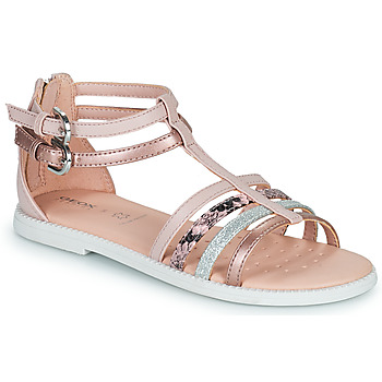 Sapatos Rapariga Sandálias Geox J SANDAL KARLY GIRL Rosa