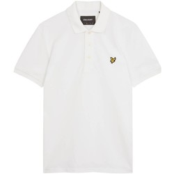 Textil Homem T-shirts e Pólos Lyle & Scott SP400VOG POLO SHIRT-626 WHITE Branco