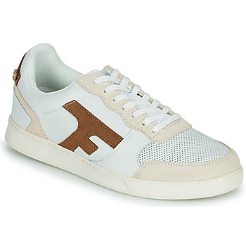 Sapatos Homem Sapatilhas Faguo HAZEL LEATHER SUEDE Branco / Castanho