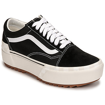 Sapatos Mulher Sapatilhas Vans Old Skool Stacked Preto / Branco