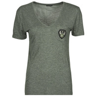 Textil Mulher T-Shirt mangas curtas Ikks BU10345 Cáqui