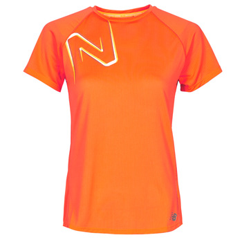 Textil Mulher T-Shirt mangas curtas New Balance PR IMP SS Laranja