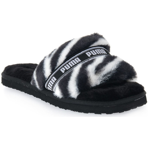 Sapatos Mulher Chinelos Puma 01 FLUFF WILD Preto