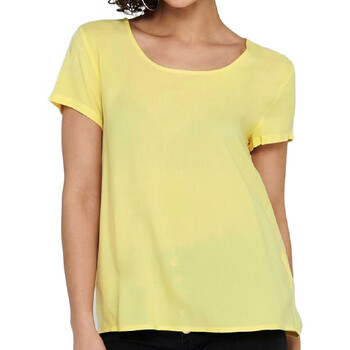 Textil Mulher T-shirts e Pólos Only  Amarelo