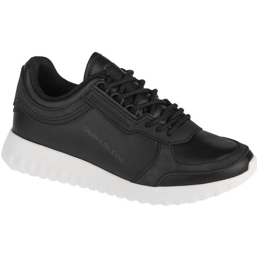 Sapatos Mulher Sapatilhas Calvin Klein Jeans Runner Laceup Preto