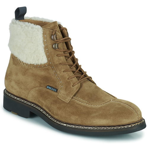 Sapatos Homem Botas baixas Pellet ROLAND Veludo / Bege