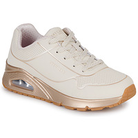 Sapatos Rapariga Sapatilhas Skechers UNO GEN1 Bege / Ouro