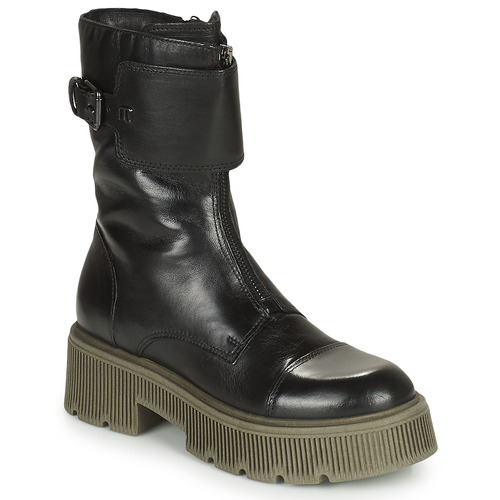 Sapatos Mulher Botas baixas Mjus BOMBA ZIP Preto / Verde