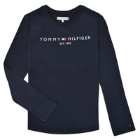 Textil Rapariga T-shirt mangas compridas Tommy Hilfiger ESSENTIAL TEE L/S Marinho