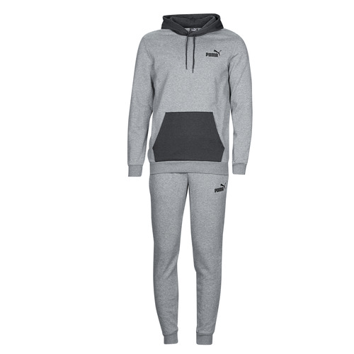 Textil Homem Todos os fatos de treino Puma HOODED SWEAT SUIT FL CL Cinza