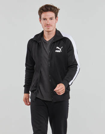 Textil Homem Sweats Puma ICONIC T7 JACKET Preto