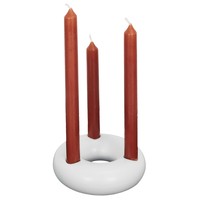 Casa Castiçais e Porta-Velas The home deco factory SUPPORT 3 BOUGIES BLANC M24 Branco